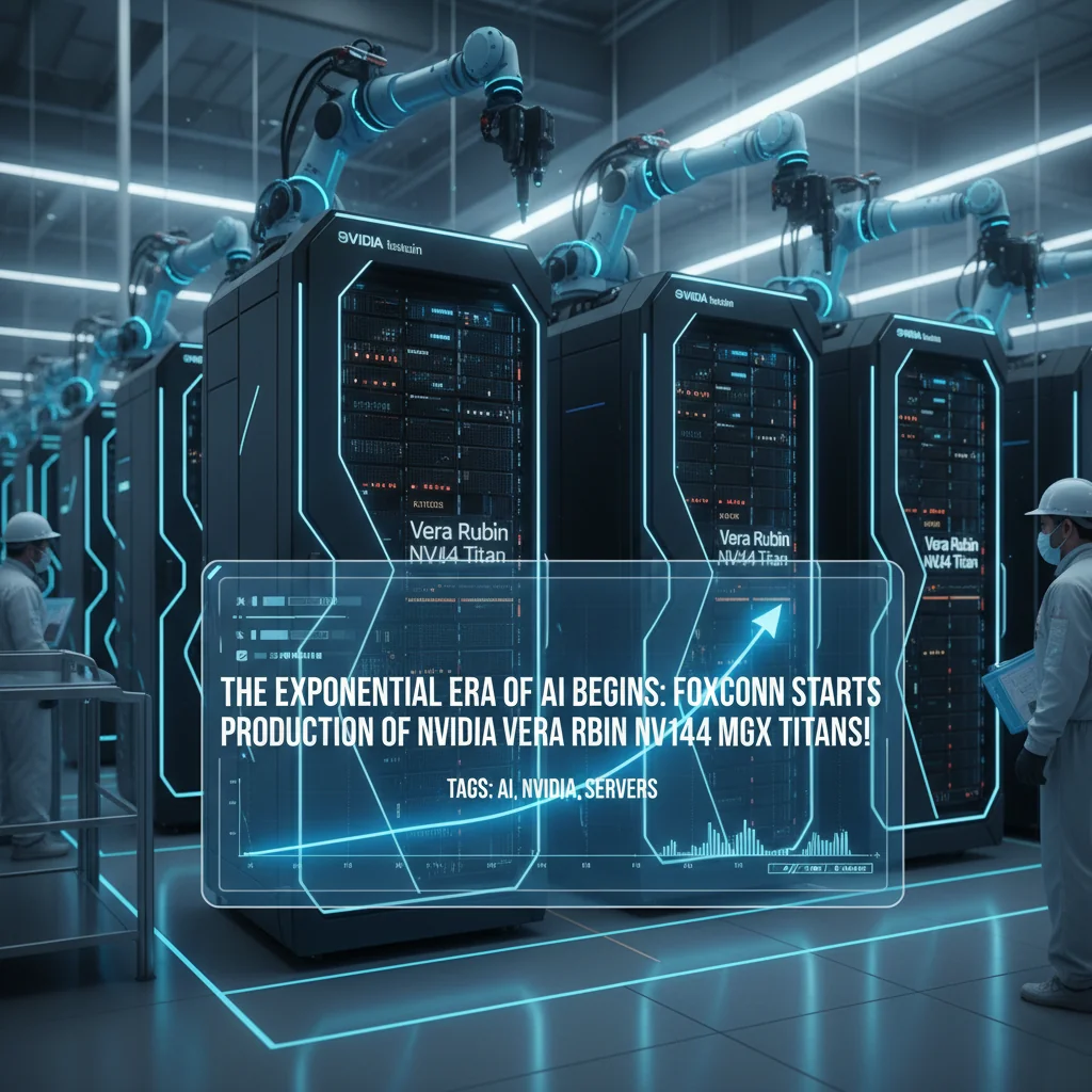 A Era Exponencial da IA Começa: Foxconn Inicia a Produção dos Titãs NVIDIA Vera Rubin NVL144 MGX!