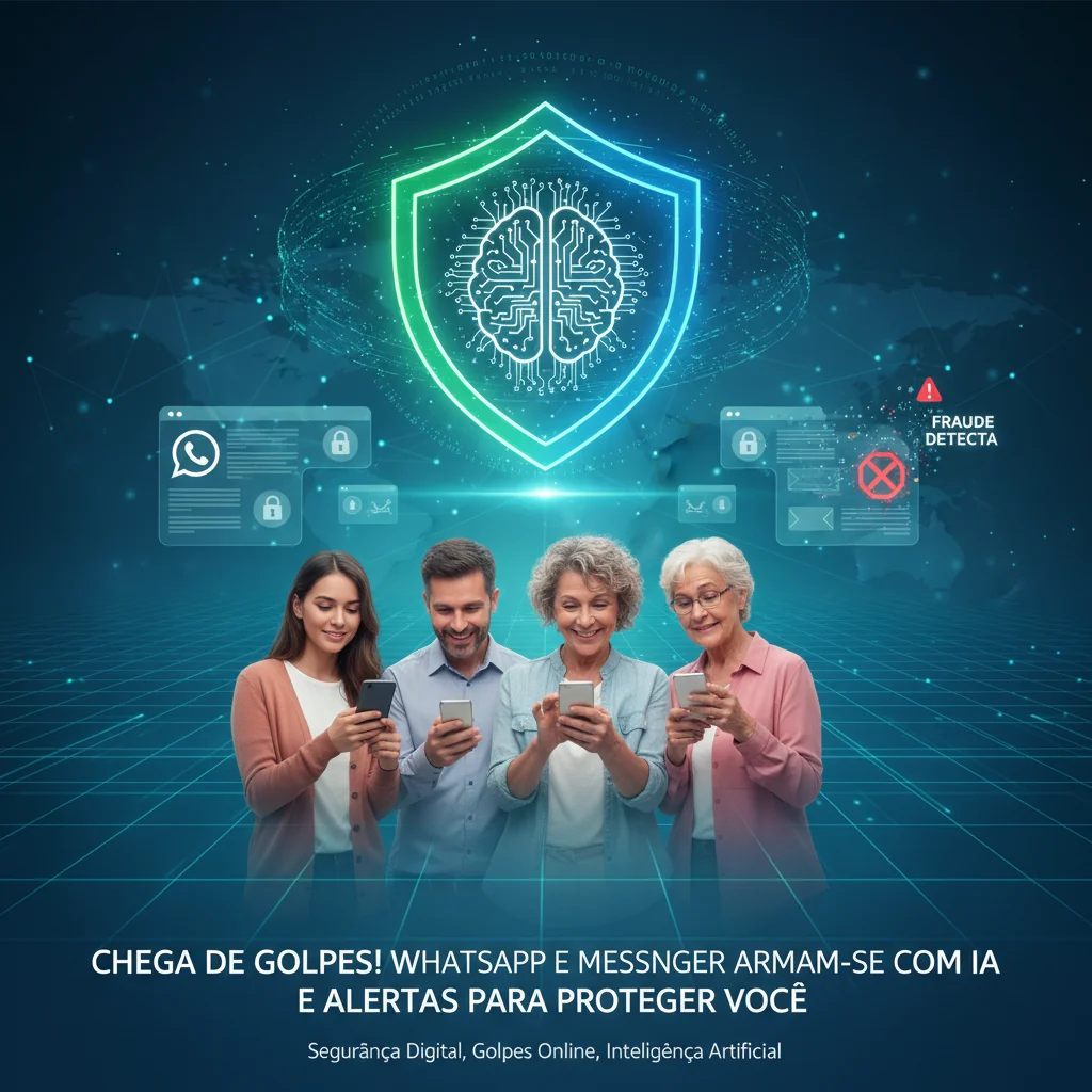Chega de Golpes! WhatsApp e Messenger Armam-se com IA e Alertas para Proteger Você