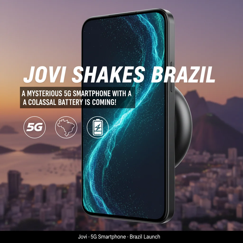 Jovi Agita o Brasil: Um Smartphone 5G Misterioso com Bateria Colossal Está Chegando!