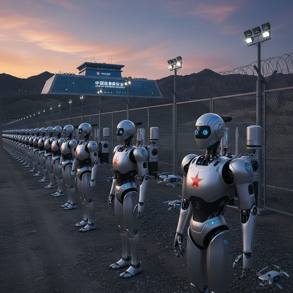 Robôs com IA a postos para vigiar fronteiras na China: o futuro da segurança já chegou!