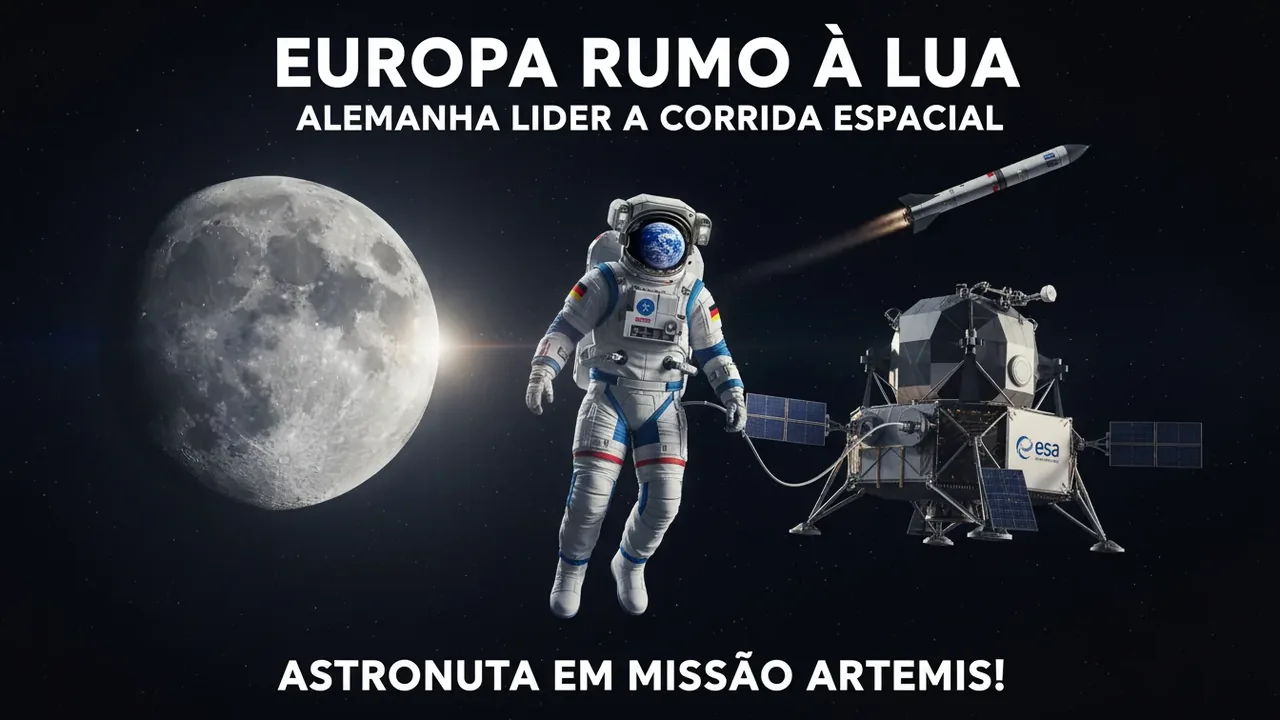 Europa Rumo à Lua: Alemanha Lidera a Corrida Espacial com Astronauta em Missão Artemis!