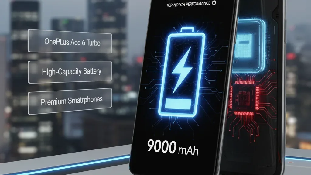 OnePlus Ace 6 Turbo: Rumor aponta para bateria gigante de 9.000 mAh e desempenho de ponta
