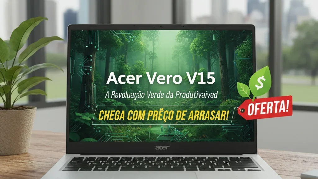 Acer Vero V15: A Revolução Verde da Produtividade Chega com Preço de Arrasar!