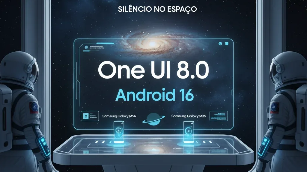 Silêncio no Espaço: One UI 8.0 e Android 16 Pousam nos Galaxy M56 e M35!
