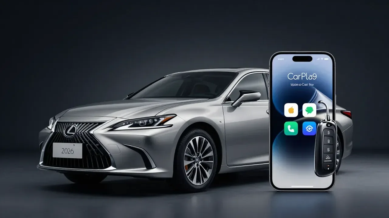 Adeus Chaves: Lexus ES 2026 Integra Sistema de Chaves Digitais da Apple