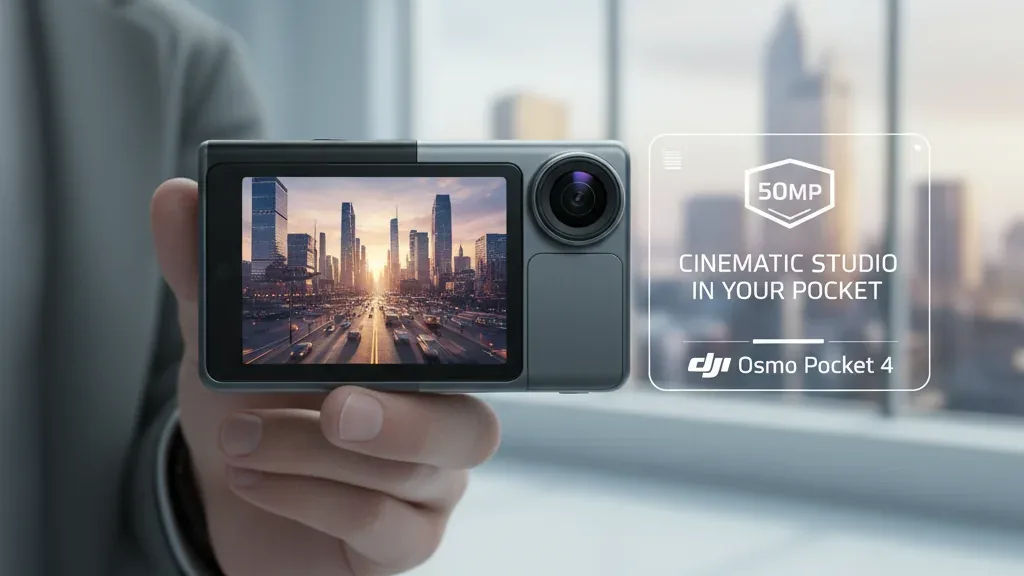 Osmo Pocket 4: O Segredo de 50MP da DJI Que Vai Transformar Seu Bolso em Um Estúdio Cinematográfico!