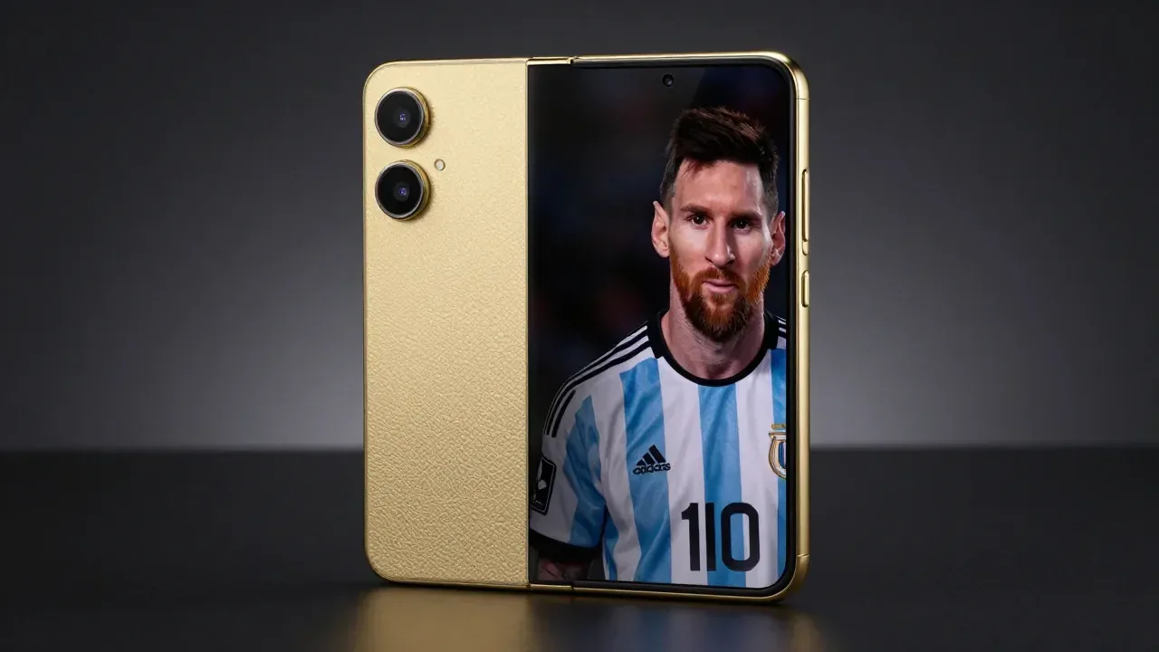 O Galaxy Z Fold 8 Ultra de R$ 67 mil: A edição de luxo com Messi que antecipa o futuro dos dobráveis