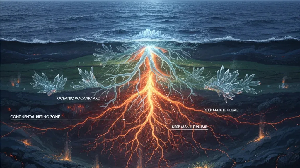 Vulcões Oceânicos Distantes Revelam Segredos Ocultos nas Raízes Continentais Profundas