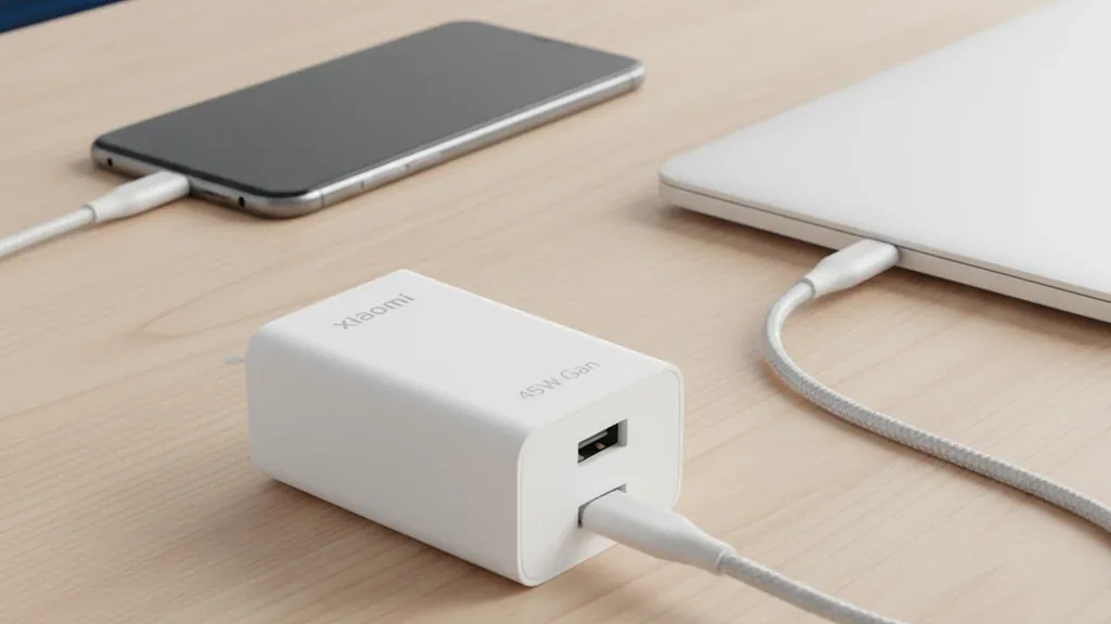 Xiaomi Lança Carregador GaN de 45W: Potência e Portabilidade em Miniatura