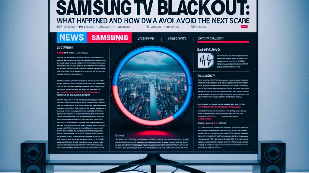 Apagão nas TVs Samsung: O Que Aconteceu e Como Evitar o Próximo Susto?