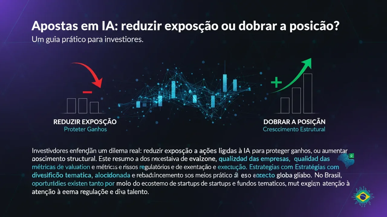 Apostas em IA: reduzir exposição ou dobrar a posição? Um guia prático para investidores