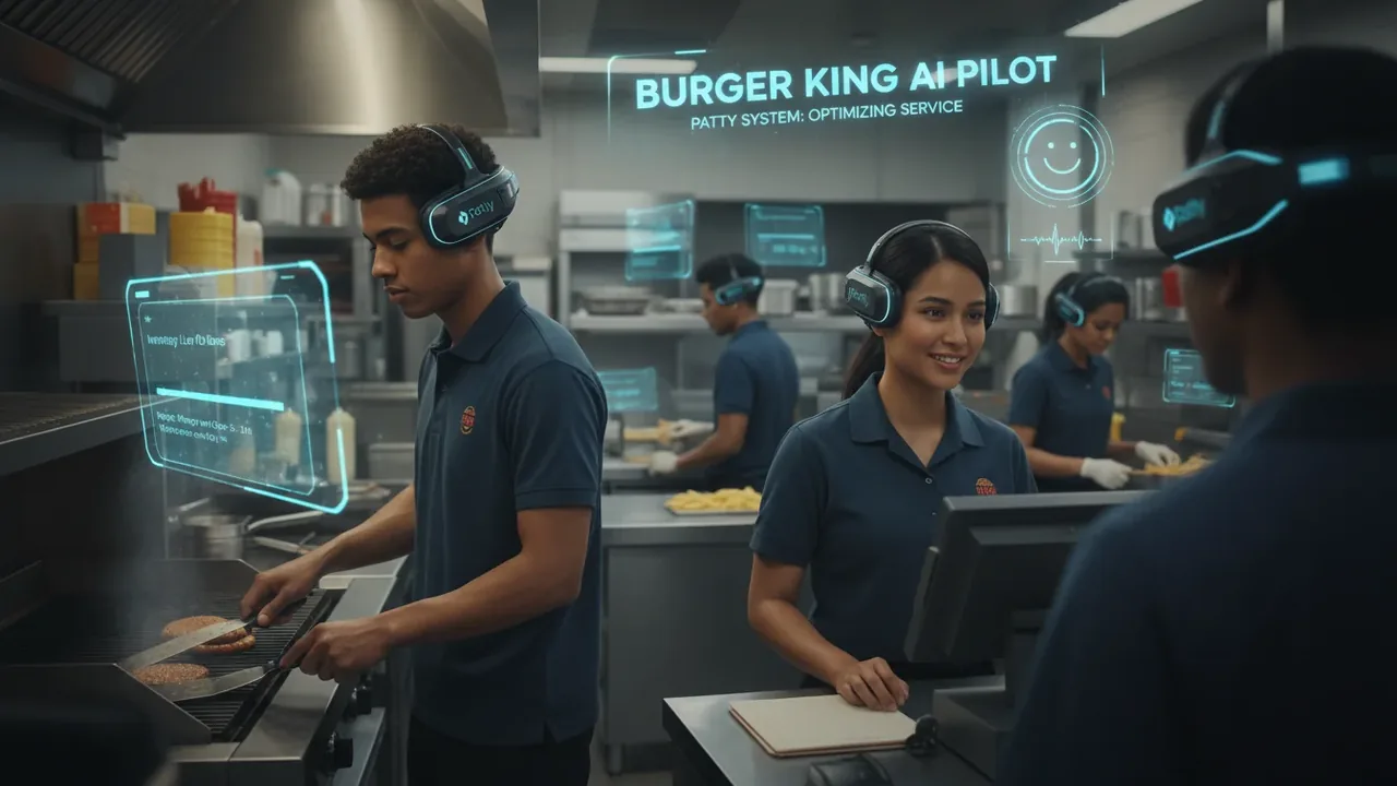 Burger King testa headsets com IA para monitorar produtividade e simpatia de funcionários