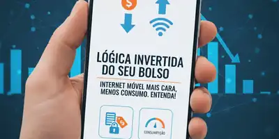 A Lógica Invertida do seu Bolso: Internet Móvel Mais Cara, Menos Consumo. Entenda!