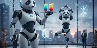 UBTECH: Robô Panda com IA que Serve Bebidas e Pratica Yoga é a Nova Sensação Tecnológica