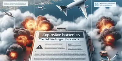 Bateria Explosiva em Voo Transatlântico: O Perigo Oculto nas Nuvens

