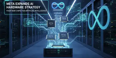 Meta expande estratégia de hardware com quatro novos chips para inteligência artificial