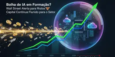Bolha de IA em Formação? Wall Street Alerta para Riscos, mas o Capital Continua Fluindo para o Setor