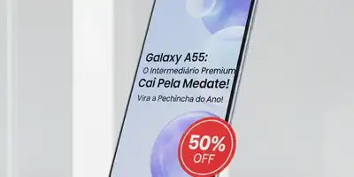 Galaxy A55: O Intermediário Premium Cai Pela Metade e Vira a Pechincha do Ano!