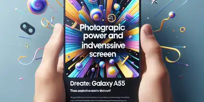 Galaxy A55: O Poder Fotográfico e a Tela Imersiva ao Alcance da Sua Mão com um Desconto Explosivo!
