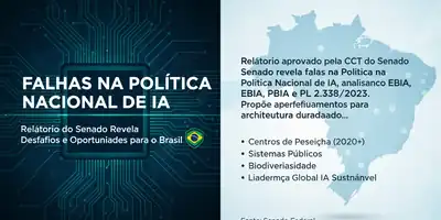 Falhas na Política Nacional de IA: Relatório do Senado Revela Desafios e Oportunidades para o Brasil