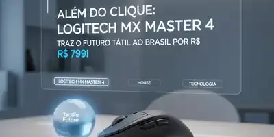 Além do Clique: Logitech MX Master 4 Traz o Futuro Tátil ao Brasil por R$ 799!
