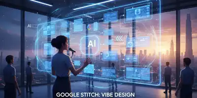 Google aprimora Stitch com inteligência artificial para criação de interfaces via voz