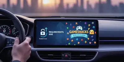 O Jogo Virou no Android Auto: Requisitos Sobem, Mas o GameSnacks Volta para Zerar o Tédio!