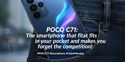 POCO C71: O smartphone que cabe no seu bolso e te faz esquecer os concorrentes!