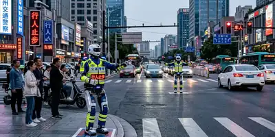 Futuro nas Ruas: China Implementa Robôs Humanoides para Revolucionar o Trânsito Urbano