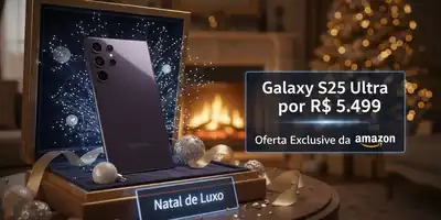 Natal de Luxo: Galaxy S25 Ultra por R$ 5.499 com Oferta Exclusiva da Amazon