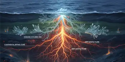 Vulcões Oceânicos Distantes Revelam Segredos Ocultos nas Raízes Continentais Profundas