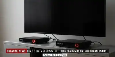 **HTV 8 e UniTV S1 em Crise: LED Vermelho e Tela Preta Deixam Milhares Sem Acesso a 300 Canais**