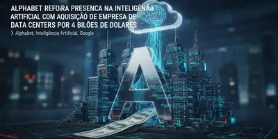 Alphabet Reforça Presença na Inteligencia Artificial com Aquisição de Empresa de Data Centers por 4 Bilhoes de Dolares