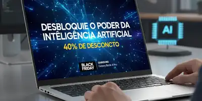 Desbloqueie o Poder da Inteligencia Artificial com 40% de Desconto no Samsung Galaxy Book 4 Pro