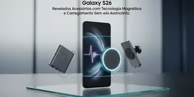 Galaxy S26: Revelados Acessórios com Tecnologia Magnética e Carregamento Sem Fio Avançado