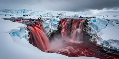 O Mistério das Cataratas de Sangue: A Ciência por Trás do Fenômeno Vermelho na Antártica