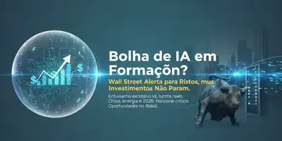 Bolha de IA em Formação? Wall Street Alerta para Riscos, mas Investimentos Não Param