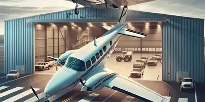 ## "Pouso Forçado no Telhado: Pane Aérea Transforma Hangar em Estacionamento Inusitado nos EUA"