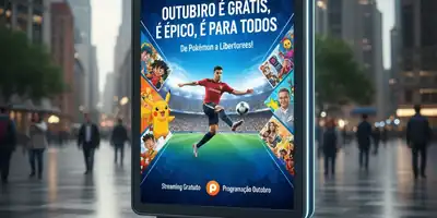 Pluto TV: Outubro É Grátis, É Épico, É Para Todos – De Pokémon a Libertadores!