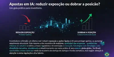 Apostas em IA: reduzir exposição ou dobrar a posição? Um guia prático para investidores