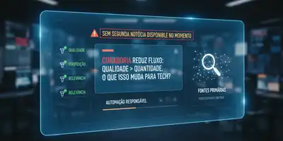 Quando a curadoria reduz o fluxo: por que só há uma notícia disponível e o que isso significa para leitores de tecnologia