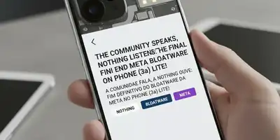 A Comunidade Fala, a Nothing Ouve: Fim Definitivo do Bloatware da Meta no Phone (3a) Lite!