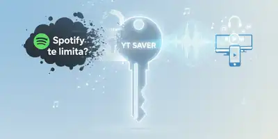 Spotify te limita? YT Saver: A chave para ter sua música de verdade, onde quiser!
