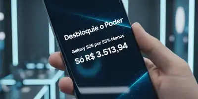Desbloqueie o Poder: Galaxy S25 por 53% Menos, Só R$ 3.513,94
