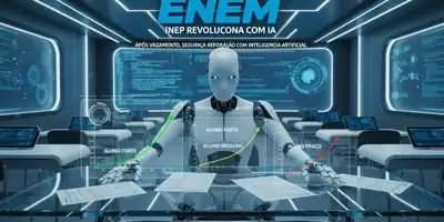 Inep revoluciona Enem com IA: Após vazamento de questões, testes com inteligência artificial prometem mais segurança e menos humanos envolvidos