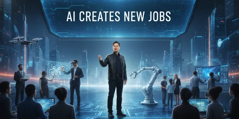 Jensen Huang afirma que a inteligência artificial gera novos empregos