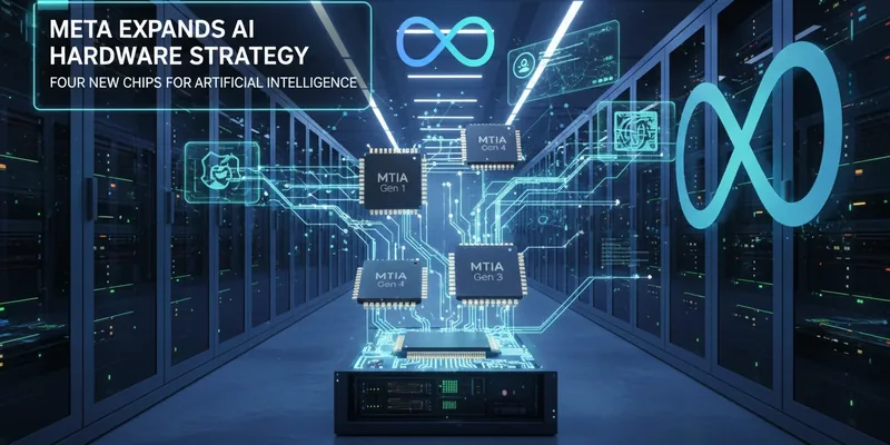 Meta expande estratégia de hardware com quatro novos chips para inteligência artificial