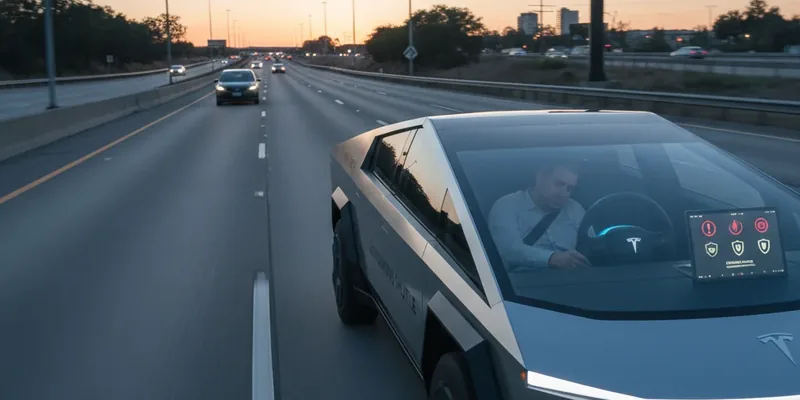 Motorista de Robotaxi da Tesla Dorme ao Volante e Sistema de Seguranca e Falhas sao Questionadas