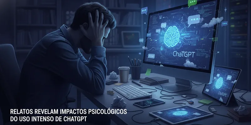 Relatos revelam impactos psicológicos do uso intenso de ChatGPT