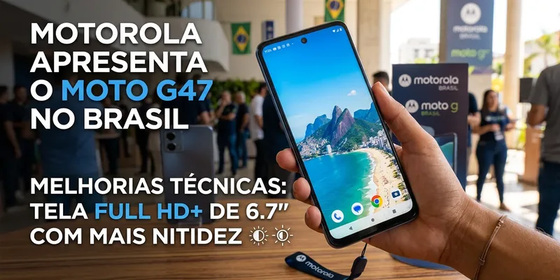 Moto G47 Chega ao Brasil: A Nova Aposta da Motorola com Upgrade em Tela e Performance